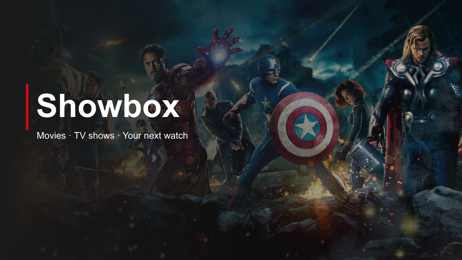 Showbox movies and TV, featuring The Avengers